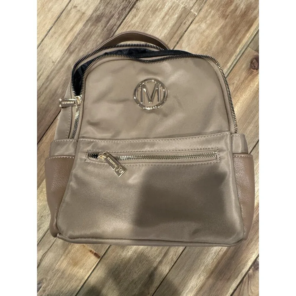 M MARCO MKP Collection Mini Backpack Purse for Ladies XL-M-8110-BG Beige NEW